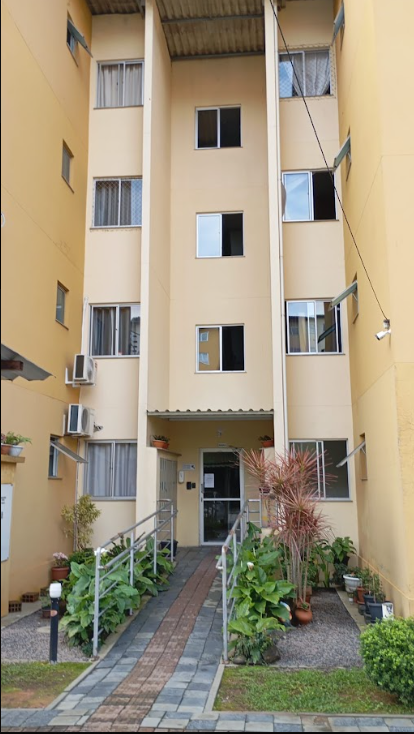 Fachada principal do apartamento no Residencial Ataíde Generoso Fernandes em Rio do Sul/SC