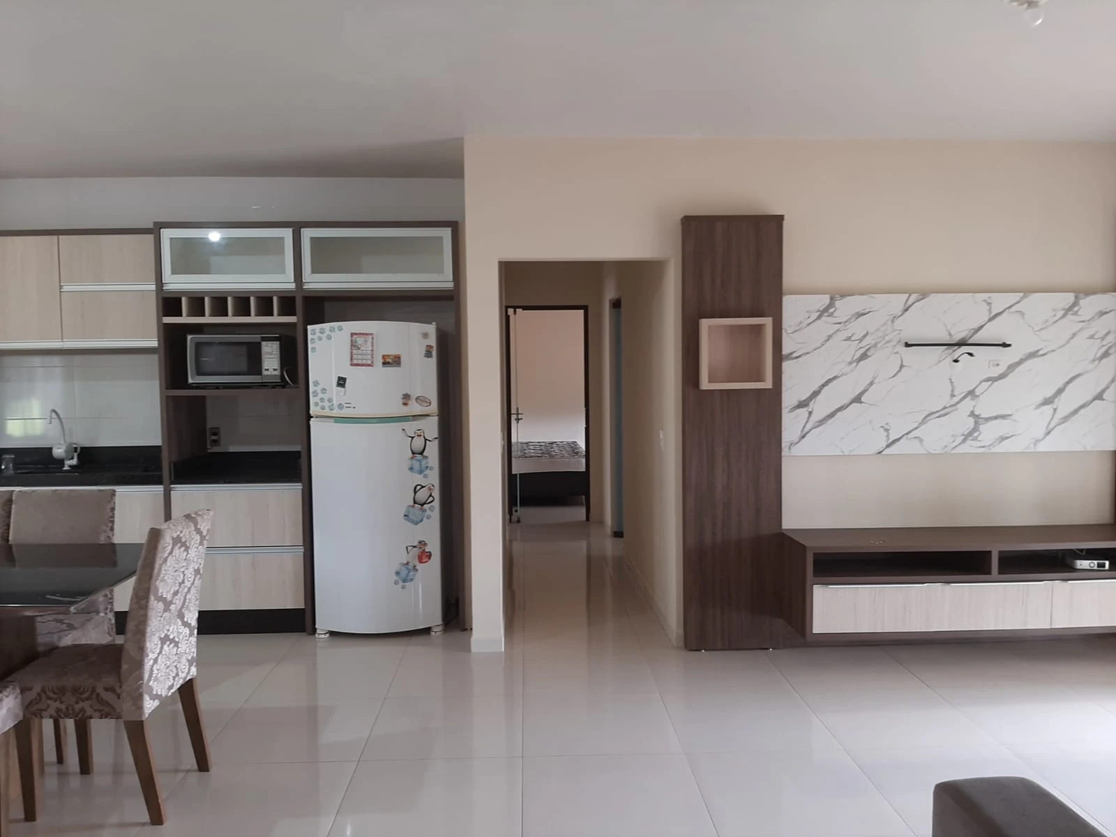 Cozinha e sala integradas